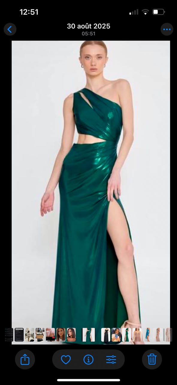 Robe longue For Costume - Verte