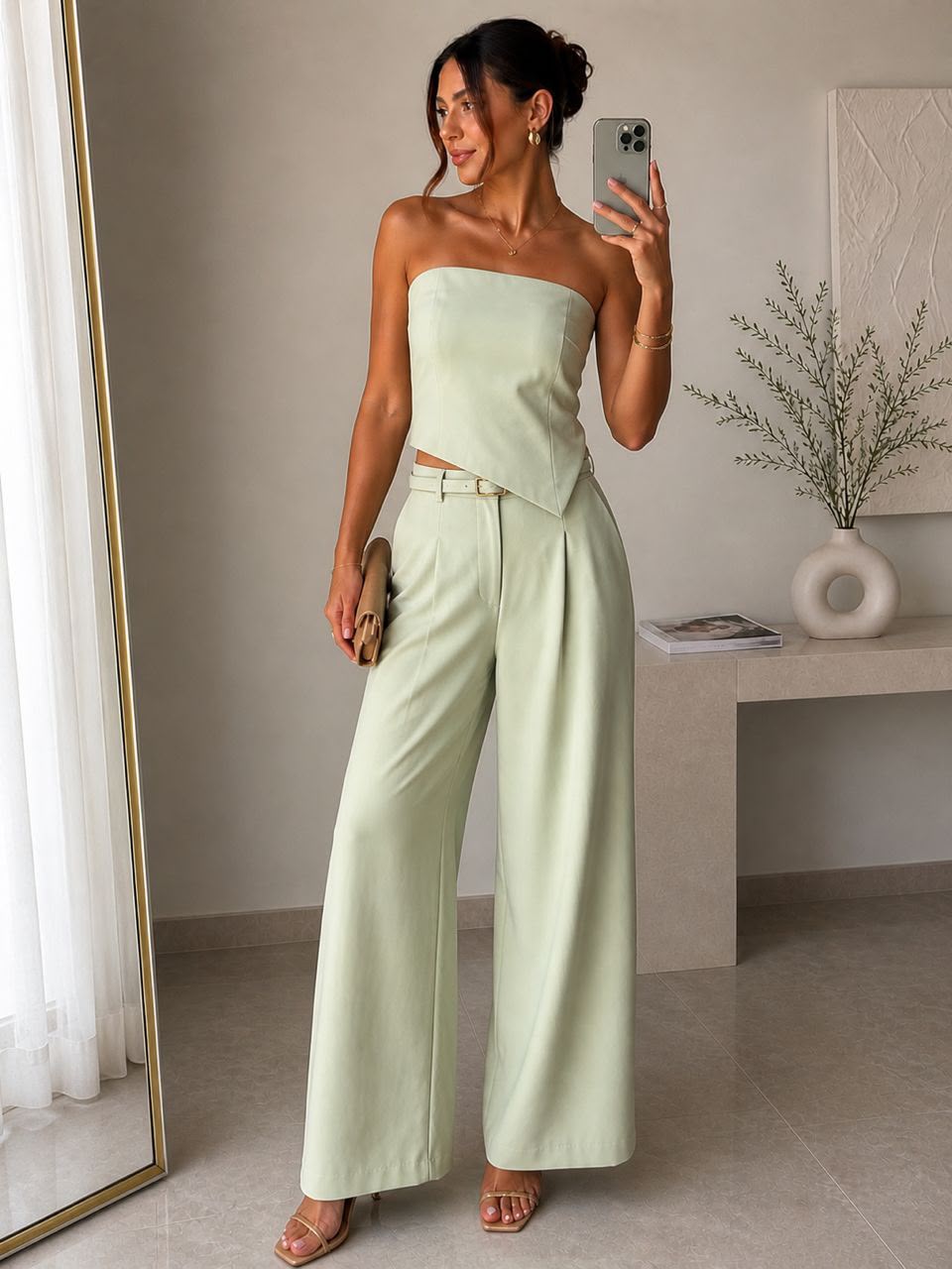 Ensemble - Vert pastel